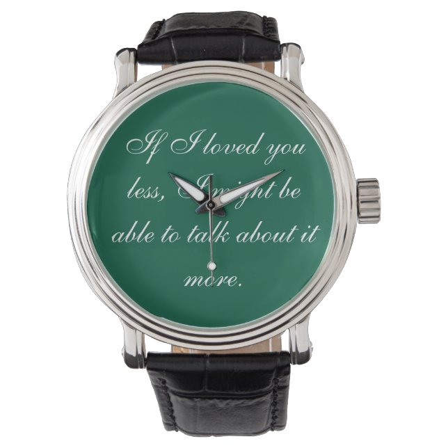 Reloj De Pulsera Expresión de amor (verde) (Anverso)