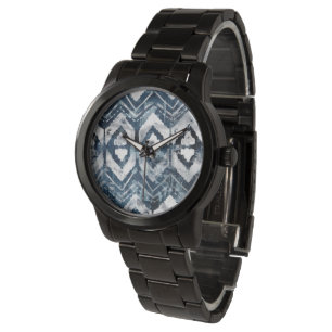 Reloj De Pulsera Extracción del añil - geométrica