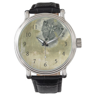 Reloj De Pulsera Extracto de Flowerhead con textura esmaltada