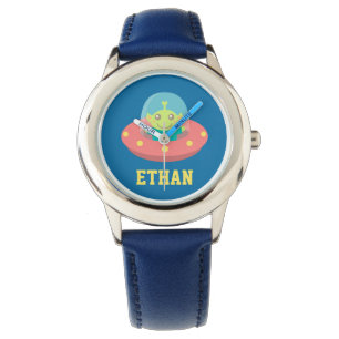 Reloj De Pulsera Extranjero lindo en la nave espacial, espacio