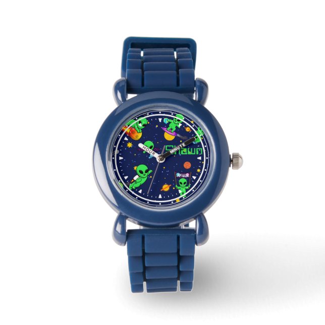 Reloj De Pulsera Extranjeros personalizados en el espacio (Anverso)