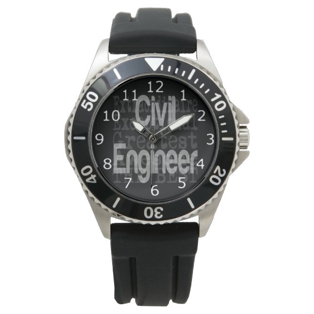 Reloj De Pulsera Extraordinaria de Ingeniero Civil (Anverso)