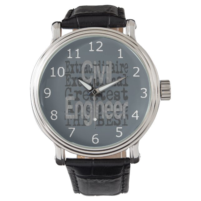 Reloj De Pulsera Extraordinaria de Ingeniero Civil (Anverso)