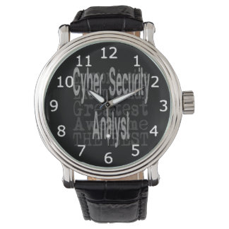 Reloj De Pulsera Extraordinario analista de seguridad cibernética