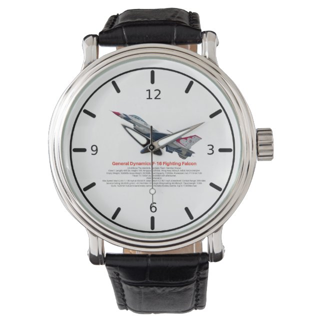 Reloj De Pulsera F-16 Luchando contra el Halcón (Anverso)