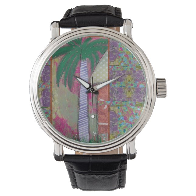 Reloj De Pulsera Fabuloso árbol de palmas (Anverso)