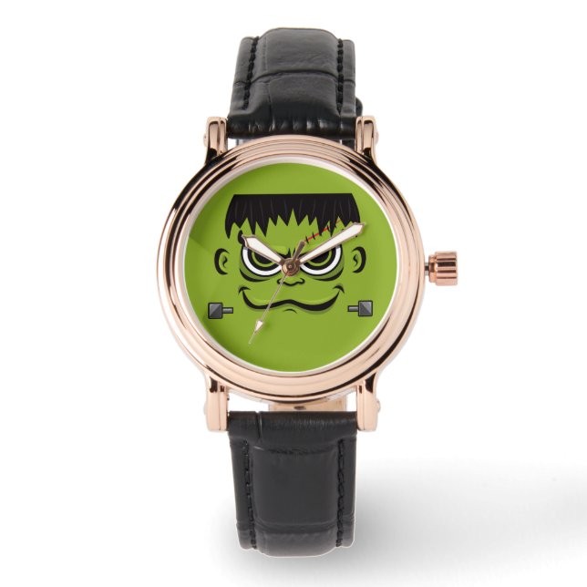 Reloj De Pulsera Face Frankenstein Halloween (Anverso)