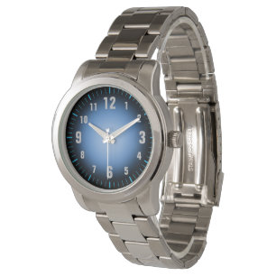 Reloj De Pulsera Fácil leer - el negro azul se descolora - el relo