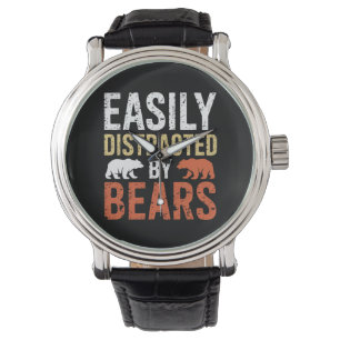 Reloj De Pulsera Fácilmente Distraído Por Osos Gay Oso Orgullo LGBT