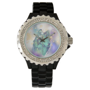 Reloj De Pulsera Faded Sparkle Wolf