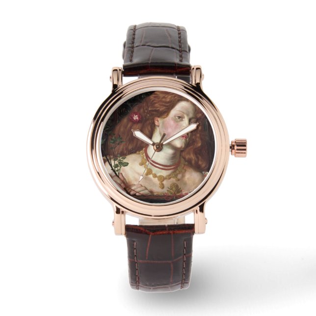 Reloj De Pulsera Fair Rosamund (Mujer Elegante y Hermosa Redhead) (Anverso)