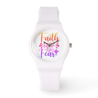 Reloj De Pulsera Faith Over Fear Watch