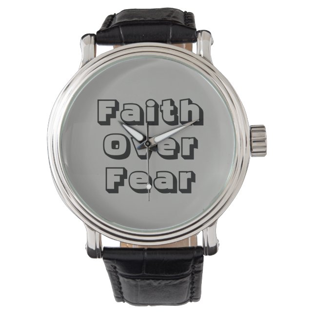 Reloj De Pulsera Faith Over Fear Watch (Anverso)