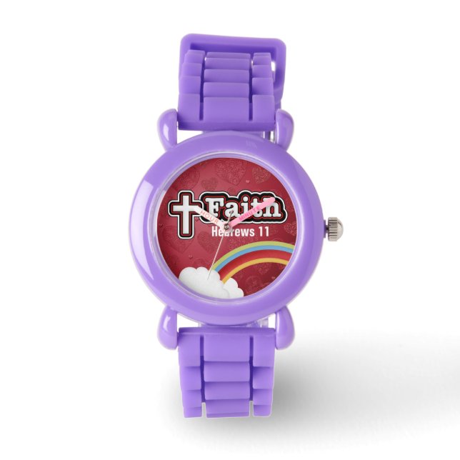 Reloj De Pulsera Faith Vigilancia de la correa de acero inoxidable  (Anverso)