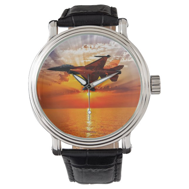 Reloj De Pulsera Falcon de combate F-16 (Anverso)