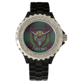 Reloj De Pulsera Falconer Scottish Clan Tartan & Crest