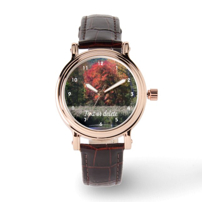 Reloj De Pulsera Fall Foliage Marsh Orton Personalizado  (Anverso)