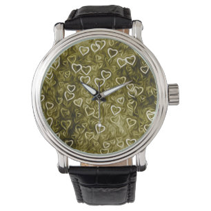 Reloj De Pulsera Falling Hearts - Yellow