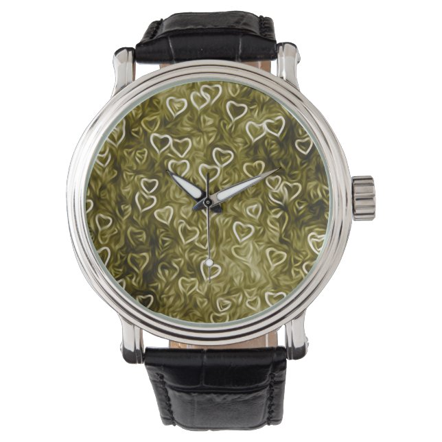 Reloj De Pulsera Falling Hearts - Yellow (Anverso)