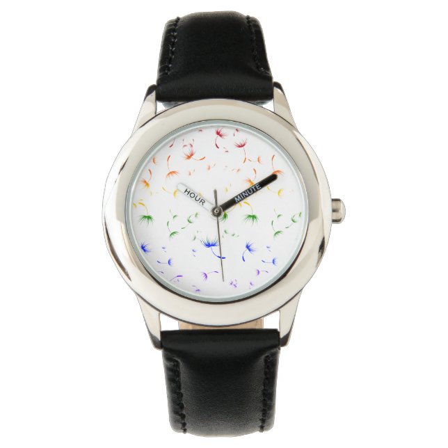 Reloj De Pulsera Falln Dandelion Seeds Gay Pride (Anverso)