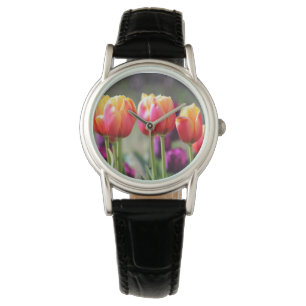 Reloj De Pulsera Faln Tulips Aflame