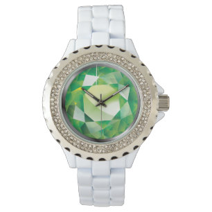 Reloj De Pulsera Falso "Peridot chispeante "
