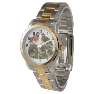 Reloj De Pulsera Familia de codornices Bobwhite
