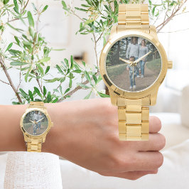 Reloj De Pulsera Familia de Mascotas de Padres Esposos