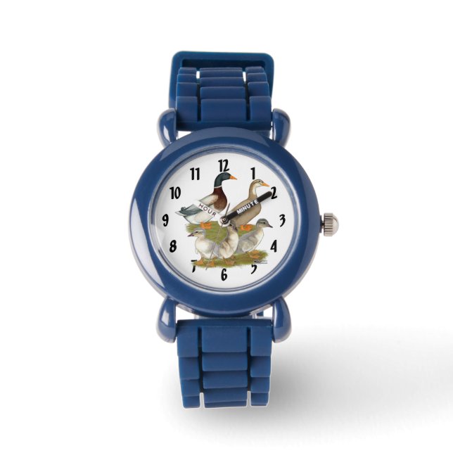 Reloj De Pulsera Familia de patos de Sajonia (Anverso)