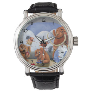 Reloj De Pulsera Familia del mamut lanoso en edad de hielo