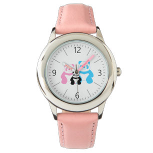 Reloj De Pulsera Familia divertida de panda