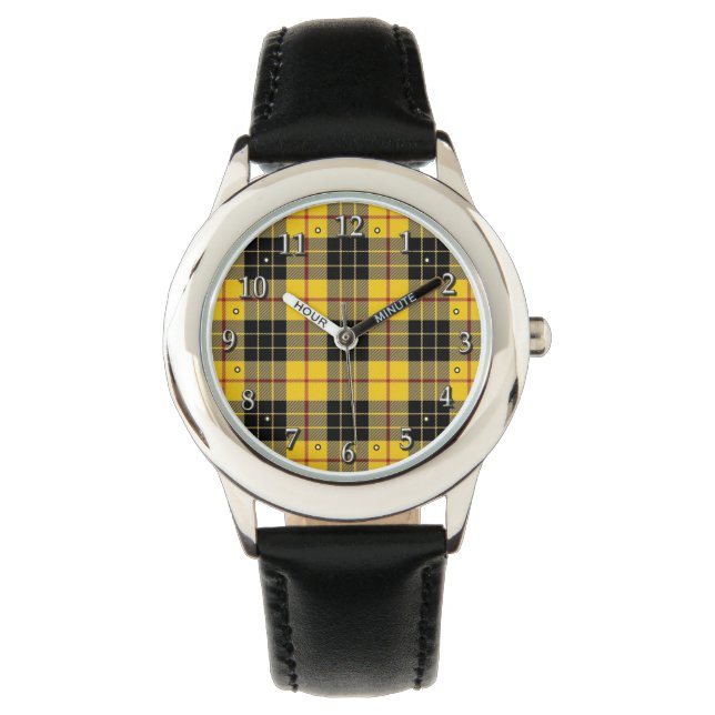 Reloj De Pulsera Familia escocesa MacLeod Tartán Plaid (Anverso)