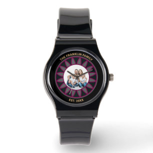 Reloj De Pulsera Familia Mamá Papá Foto Nombre Año Moderno Personal