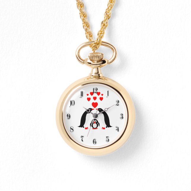 Reloj De Pulsera Familia Penguins (Anverso)