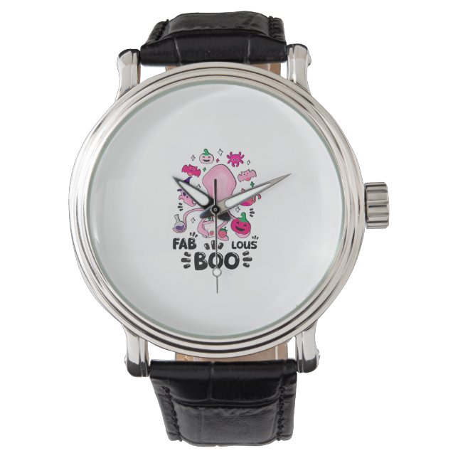 Reloj De Pulsera Famoso Fa de Octopus de Halloween Fantasma Gato Ro (Anverso)