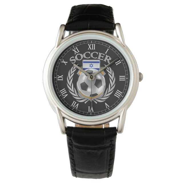 Reloj De Pulsera Fanático Israel Soccer 2016 (Anverso)