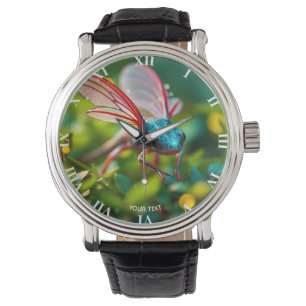 Reloj De Pulsera Fantasía Axolotl Cuta Con Alas
