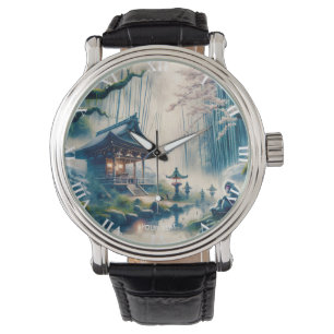 Reloj De Pulsera Fantasía cuida antiguo santuario japonés