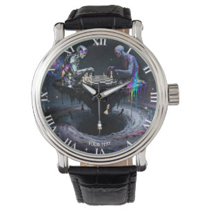 Reloj De Pulsera Fantasía Cuidó A Dos Ajedrecistas