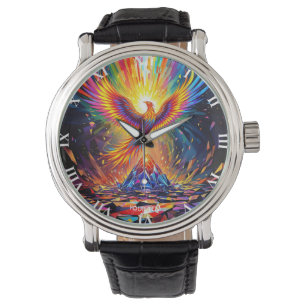 Reloj De Pulsera Fantasía Cute Prisma Phoenix Rising