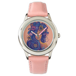 Reloj De Pulsera Fantasía de Boho con pelo floral