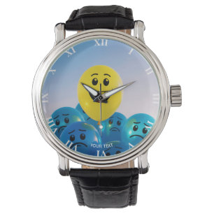 Reloj De Pulsera Fantasía Feliz Y Triste