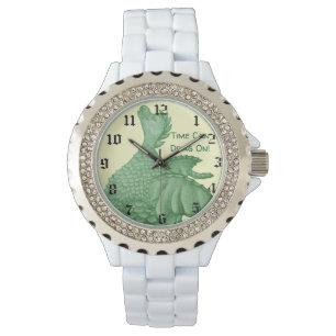 Reloj De Pulsera fantasía mítica criatura dragón verde lindo