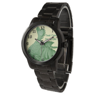 Reloj De Pulsera fantasía mítica criatura dragón verde lindo