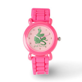Reloj De Pulsera fantasía mítica criatura dragón verde lindo