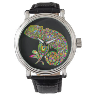 Reloj De Pulsera Fantasía psicodélica de Chameleon
