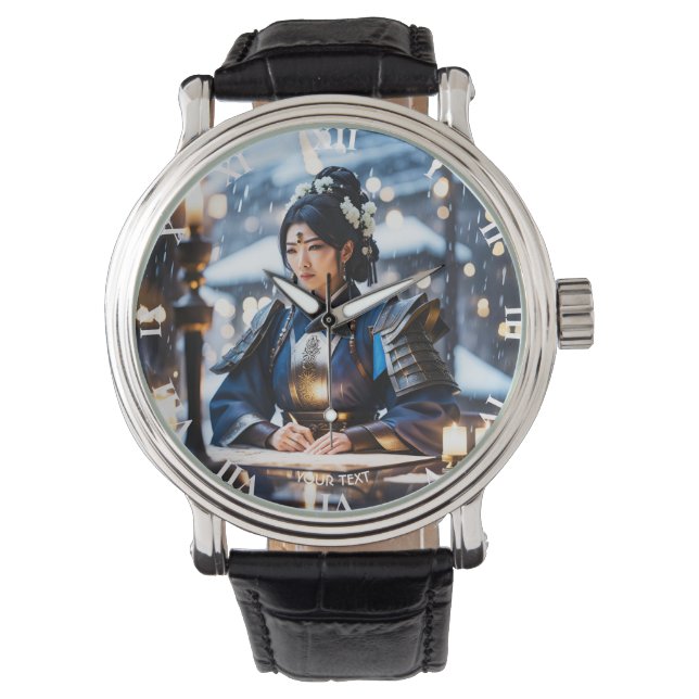 Reloj De Pulsera Fantasía suave general de samurai japonés (Anverso)