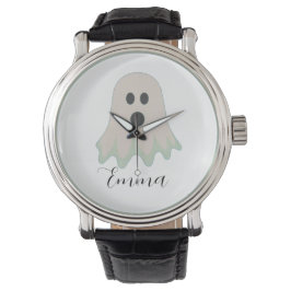 Reloj De Pulsera Fantasma De Halloween Con Nombre