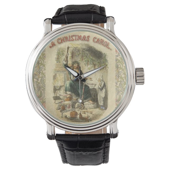 Reloj De Pulsera Fantasma de la Navidad Presente Scrooge (Anverso)