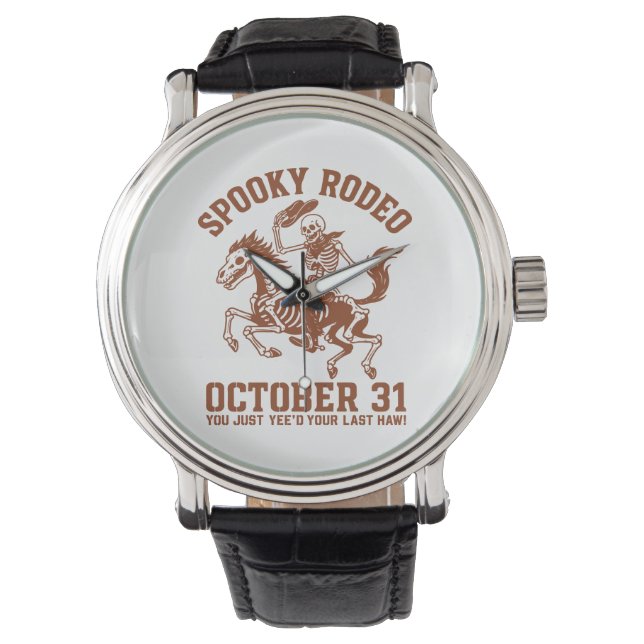 Reloj De Pulsera Fantasma Rodeo Halloween Octubre 31 (Anverso)